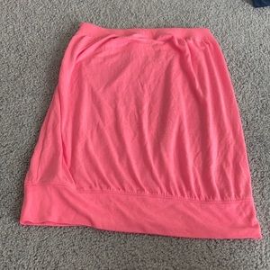 Bright Neon Pink Stretchy Skirt